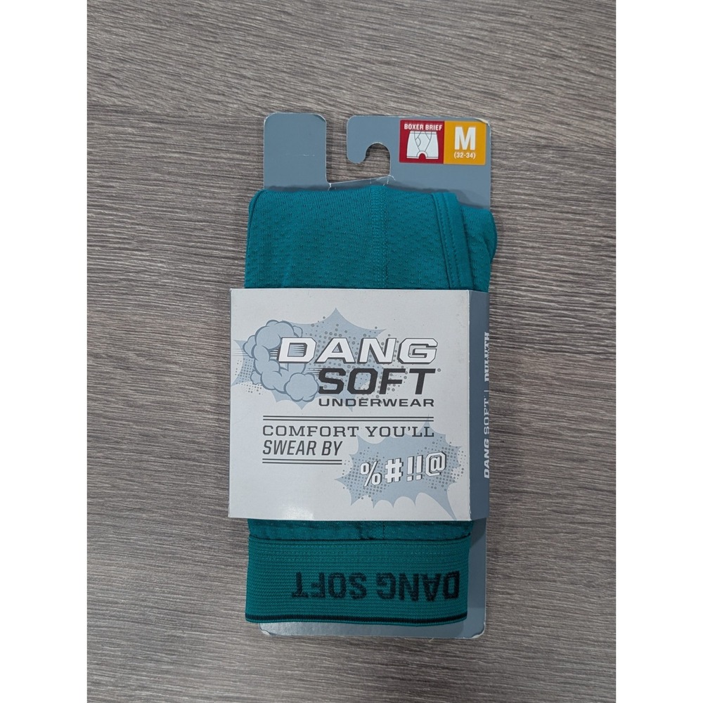 NWT Duluth Trading Company Dang Soft Boxer Briefs Mens Medium 81319 TOC Teal